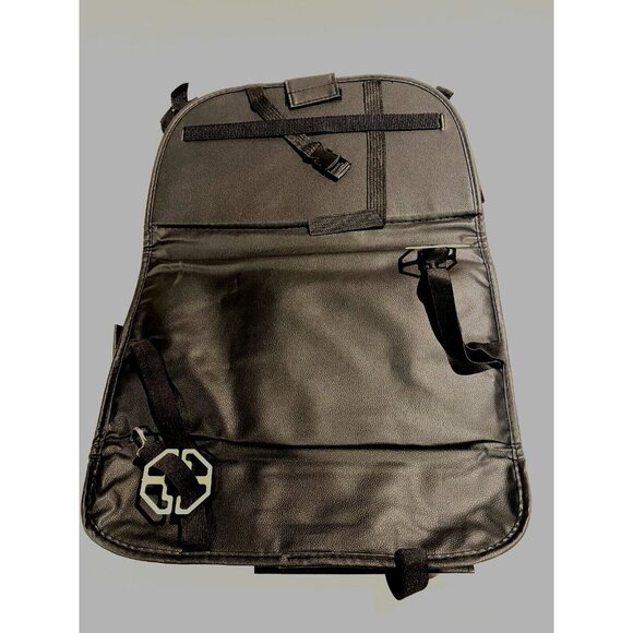 Back Organizer With Foldable Tray Multifunctional Blk PU‎ Leather Storage - Picture 3 of 7